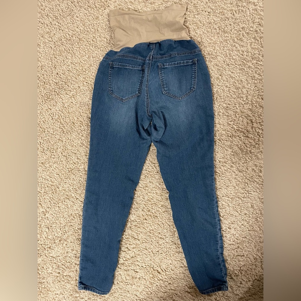 Indigo Blue Maternity Pregnancy Jeans size Small - Picture 3 of 3